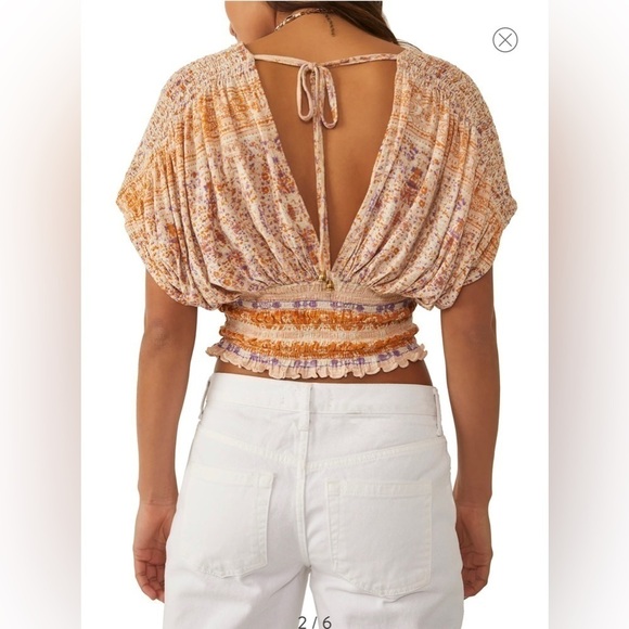 ⚠️SALE⚠️ Nwt Free People Next Vacay top - Picture 2 of 4